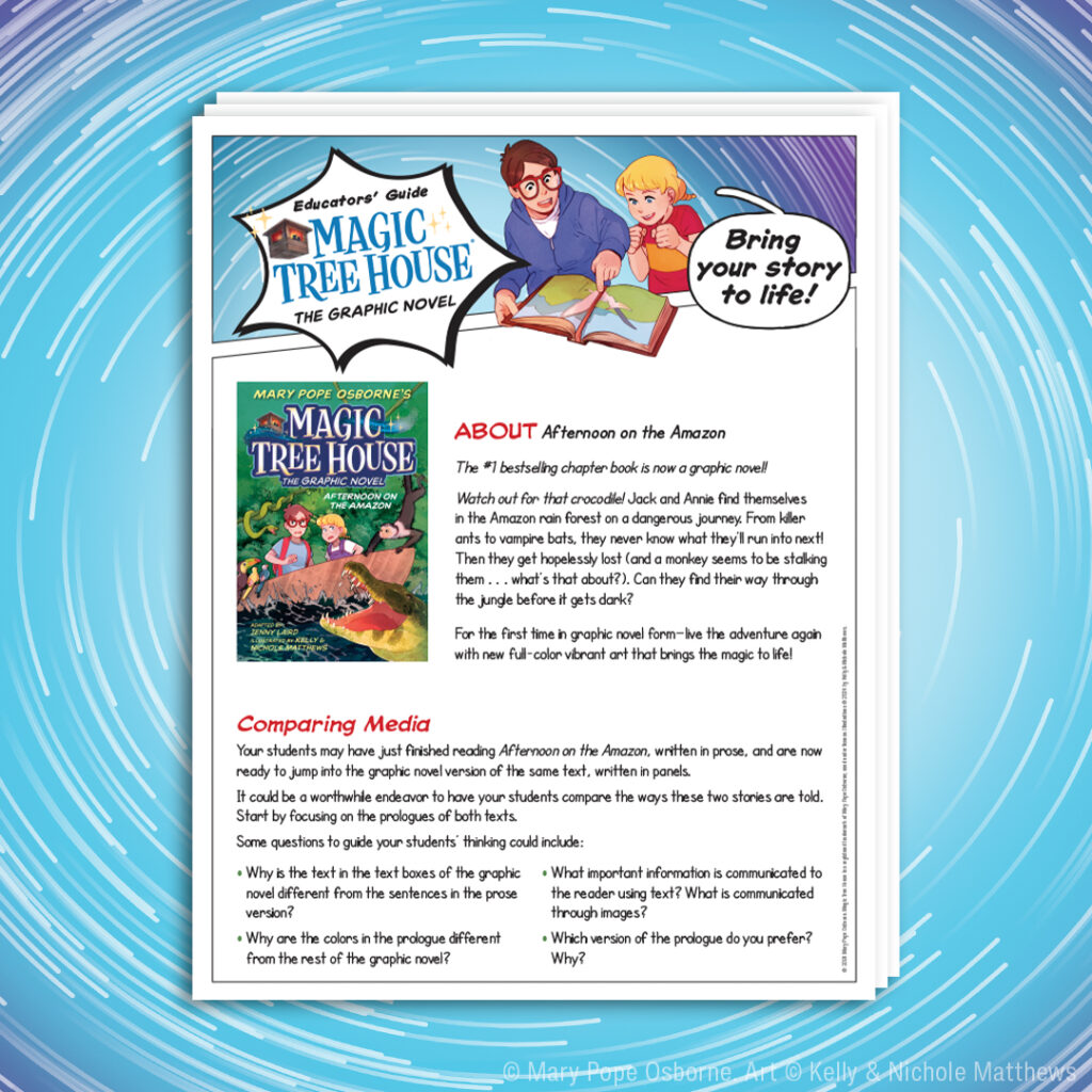 Magic Tree House Afternoon on the Amazon Graphic Novel Resources
