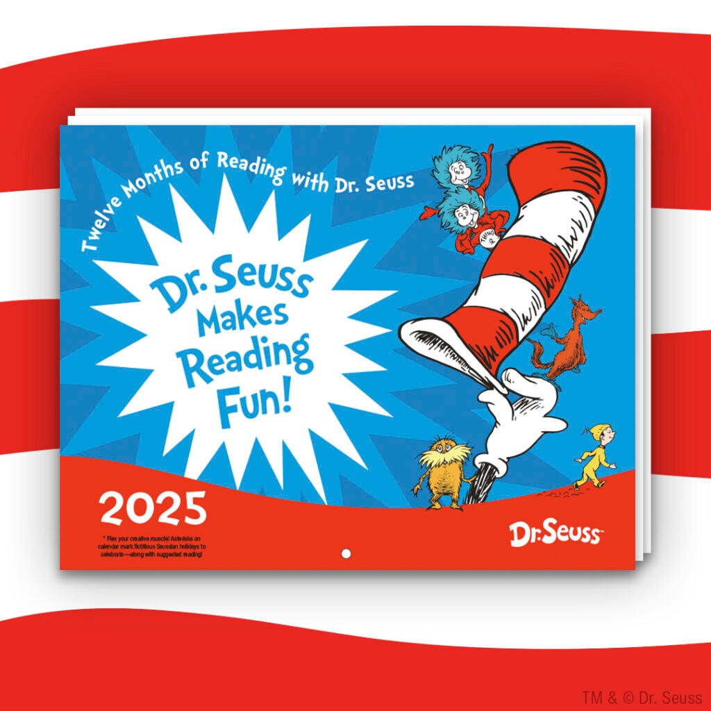 Dr. Seuss Makes Reading Fun 2025 Calendar
